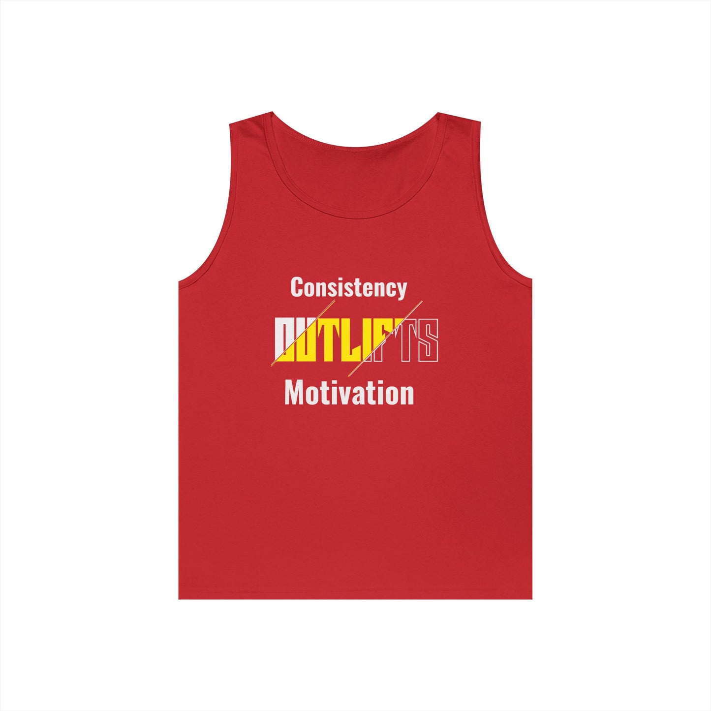 Motivational Unisex Heavy Cotton Tank Top, Fitness Apparel, Workout Gear, Gym Outfit, Activewear, Summer Fashion