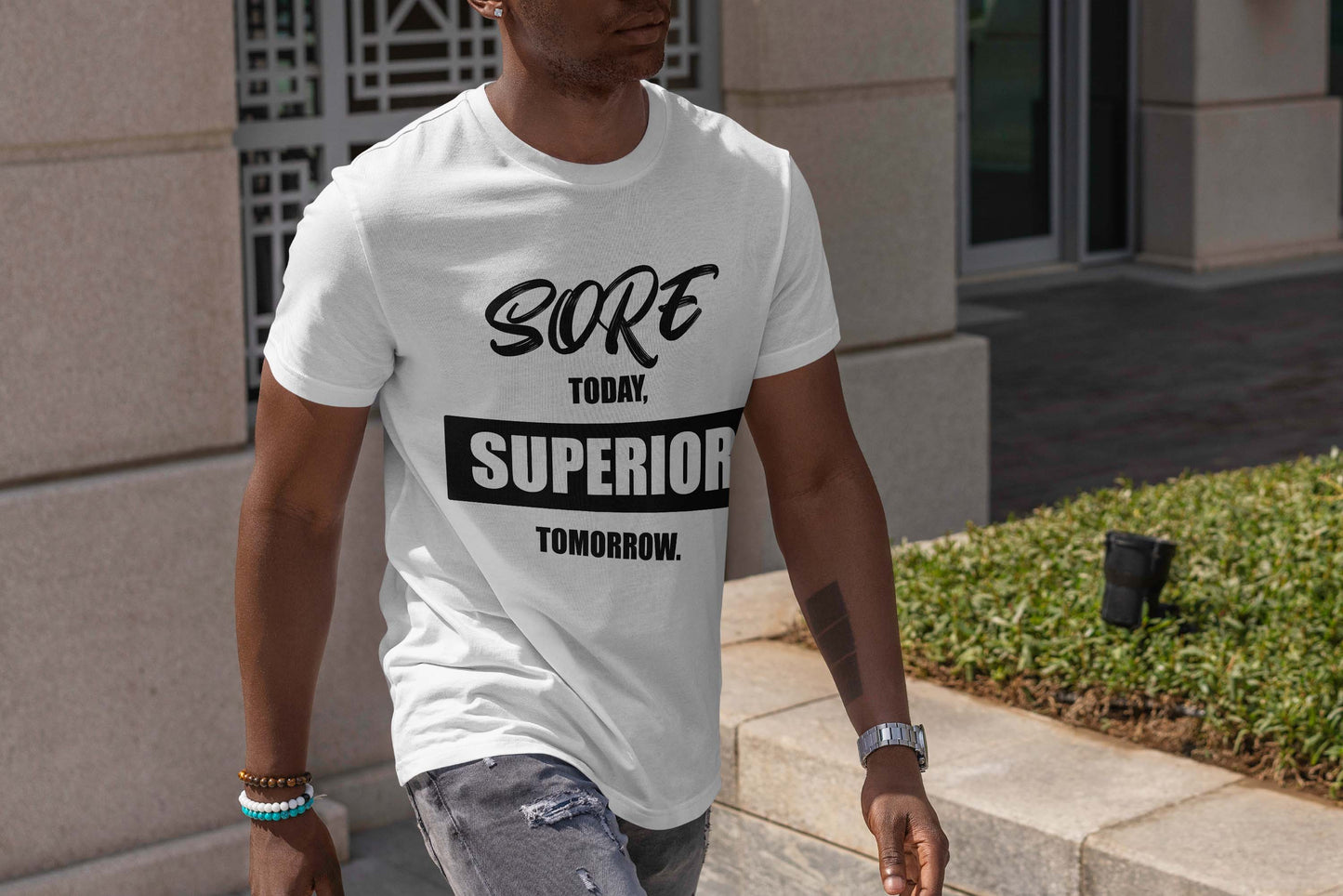 SORE Today, SUPERIOR Tomorrow V-Neck Tee - Motivational Workout Shirt, Fitness Apparel, Inspirational Tee, Training Top, Unisex [...]