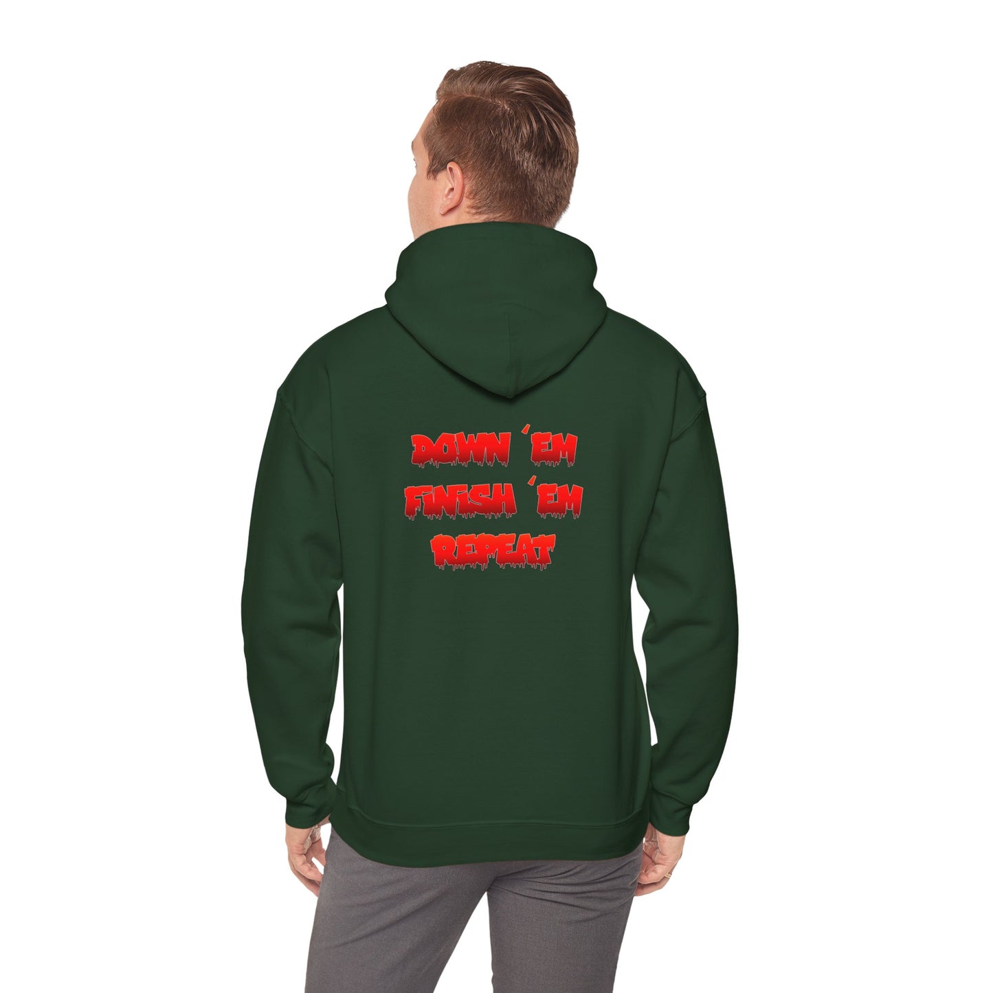 Down 'Em, Finish 'Em, Repeat Hooded Sweatshirt