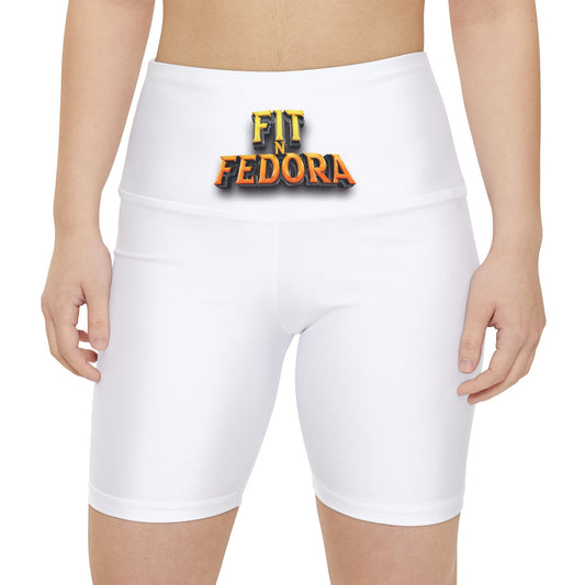 Women's Workout Shorts - Fedora Lion Design, Activewear, Fitness Apparel, Exercise Shorts, Casual Wear, Summer Essentials