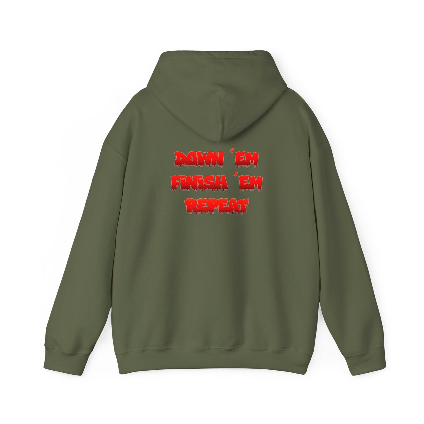 Down 'Em, Finish 'Em, Repeat Hooded Sweatshirt